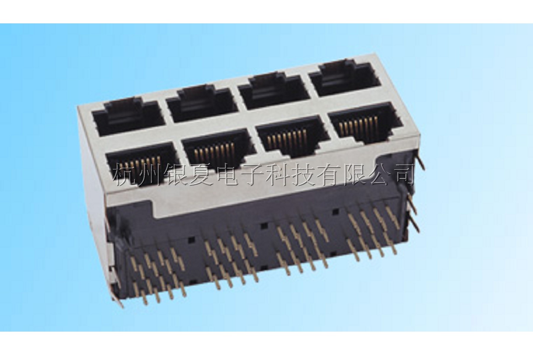 RJ45带灯座子